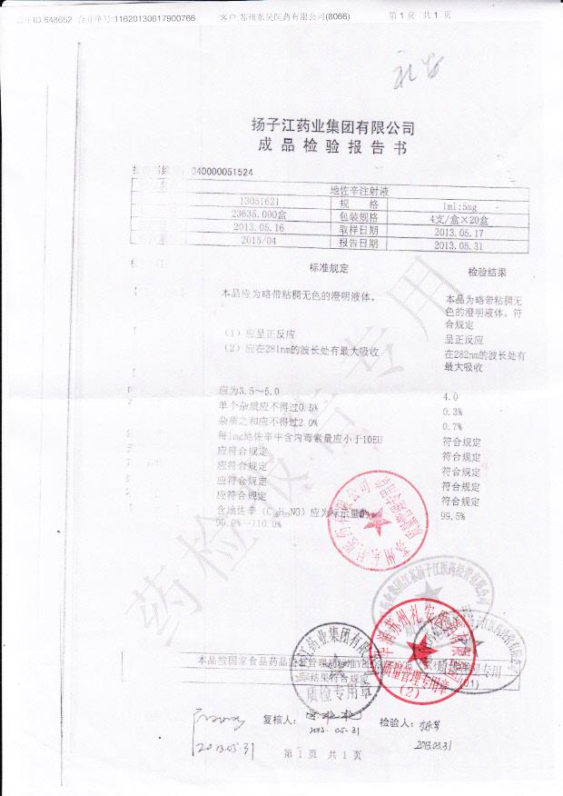 13051621地佐辛注射液
