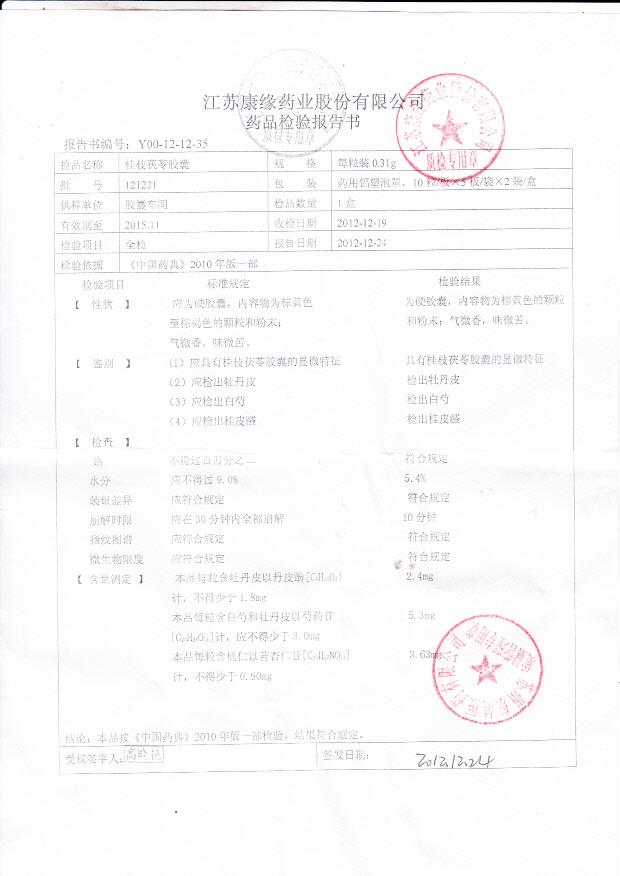 121221桂枝茯苓胶囊