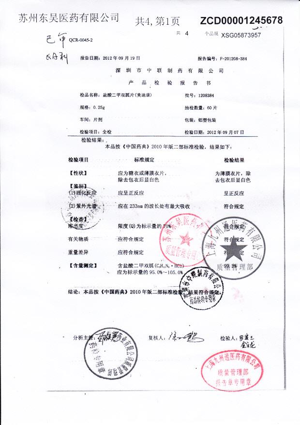 1208384盐酸二甲双胍片