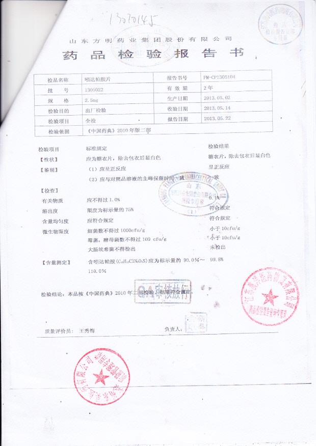 1305022吲达帕胺片