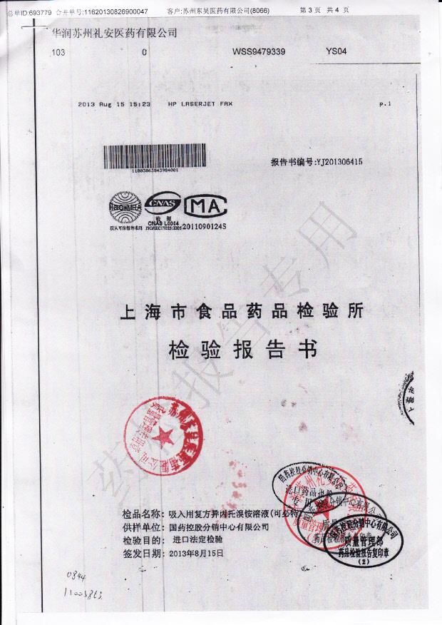 3984001吸入用复方异丙托溴铵溶液1