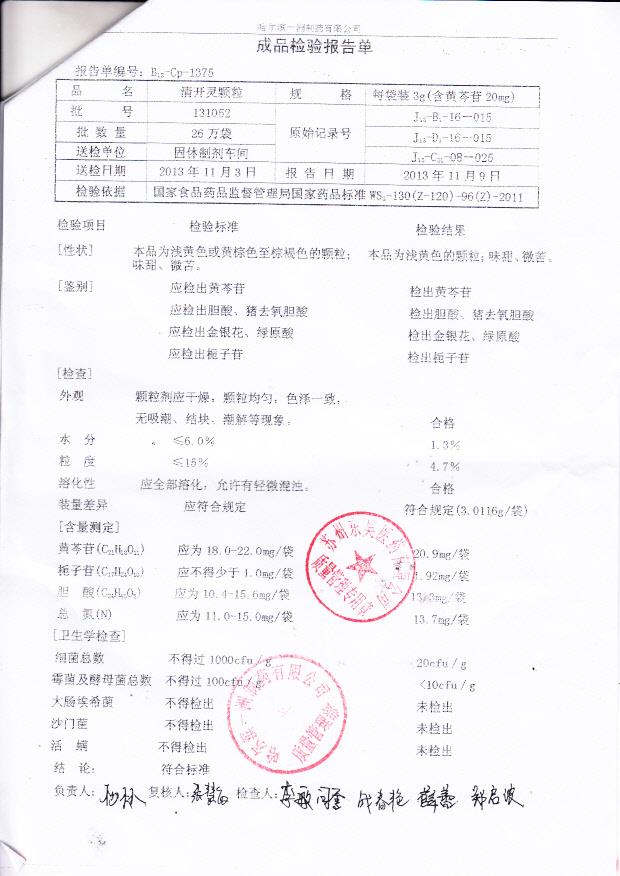 131052清开灵颗粒