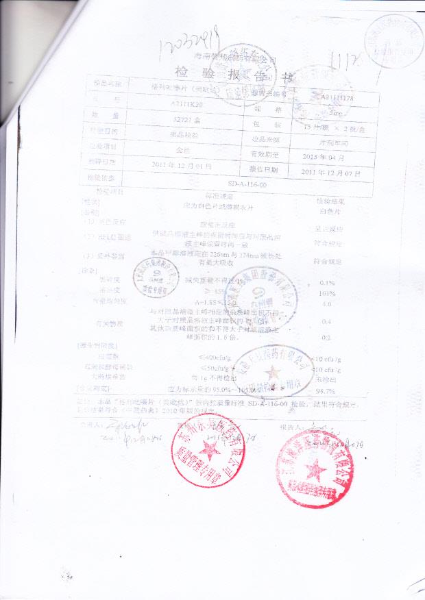 A2111K20格列吡嗪片