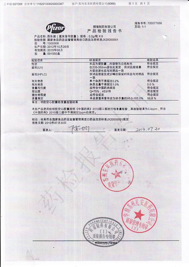 1300308塞来昔布胶囊