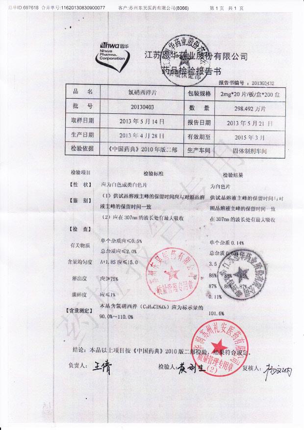 20130403氯硝西泮片