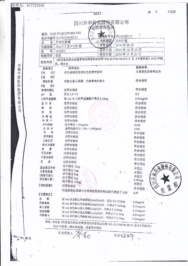1410211丹参注射液