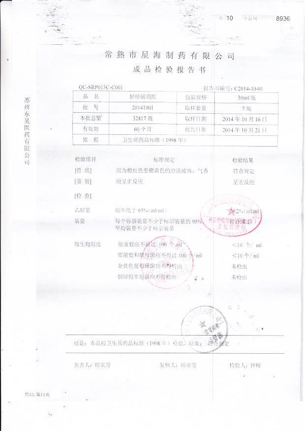 20141001解痉镇痛酊