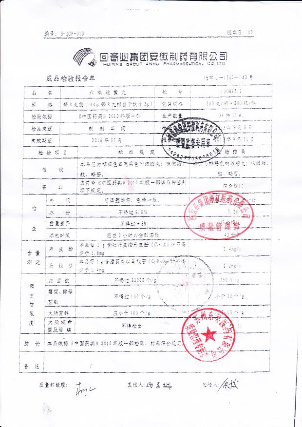 13081512六味地黄丸