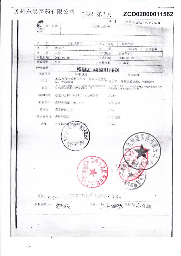 130622吡拉西坦片