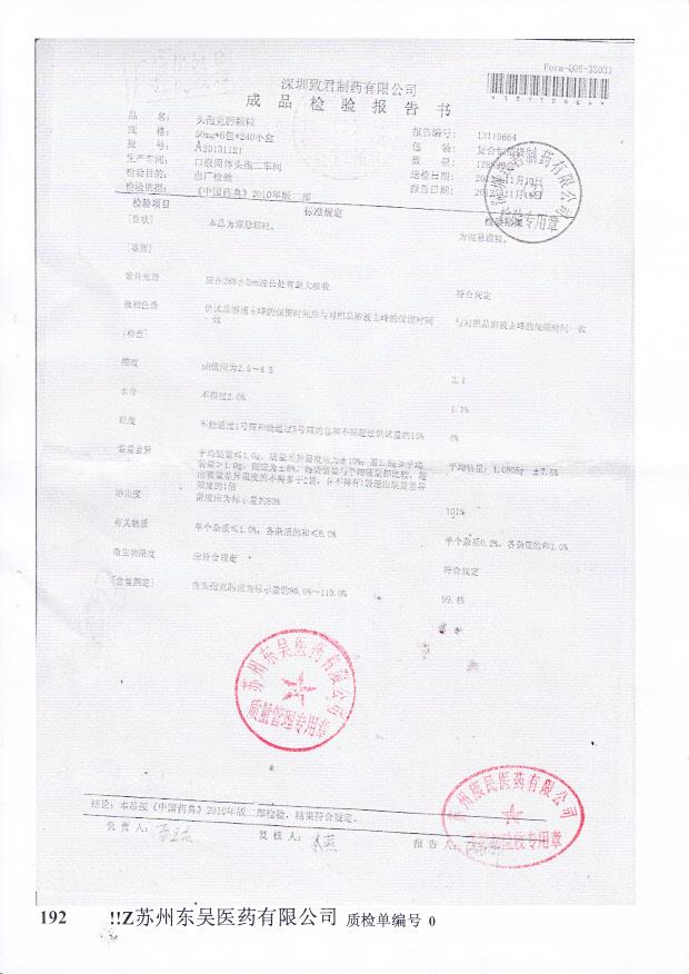 A20131121头孢克肟颗粒