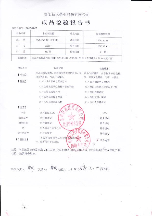 131107宁泌泰胶囊