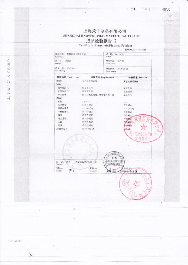 131117盐酸利多卡因注射液