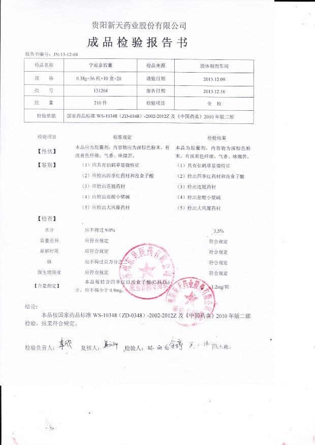 131204宁泌泰胶囊