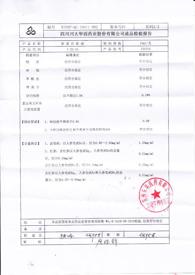 131210参麦注射液2