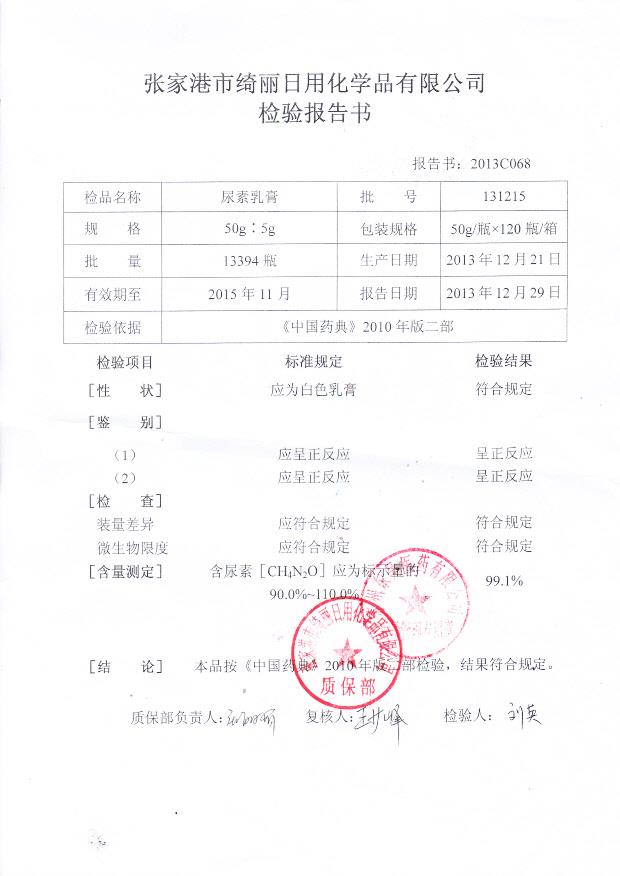 131215尿素乳膏