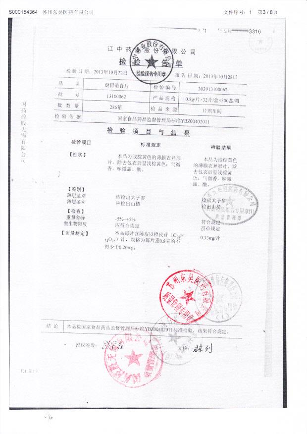 13100062健胃消食片