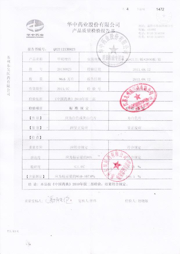 20130823甲硝唑片