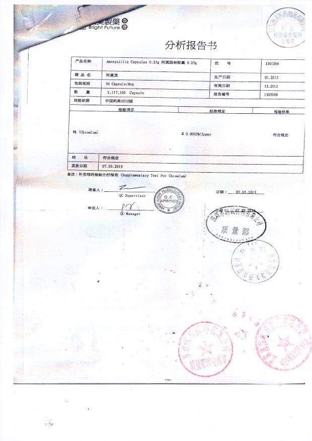 1301206阿莫西林胶囊5