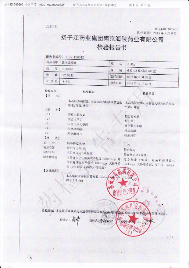 13110602脉络通胶囊