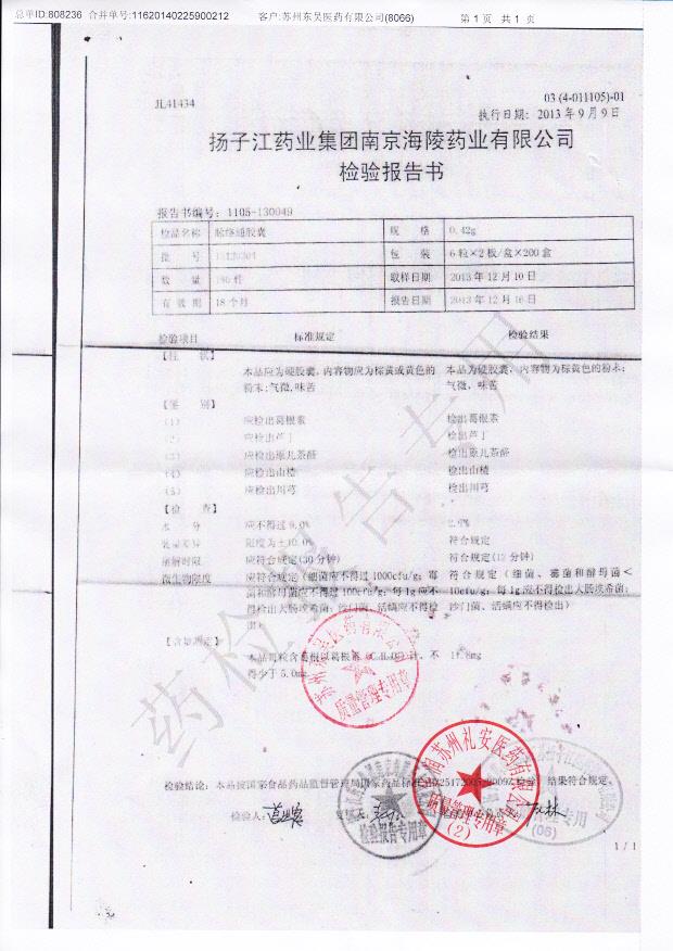 13120301脉络通胶囊