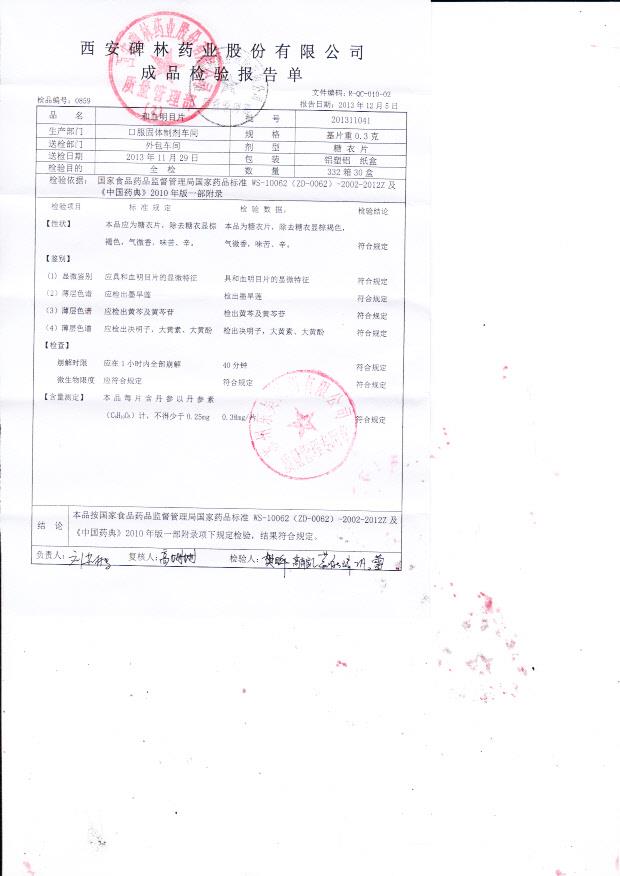 201311041和血明目片