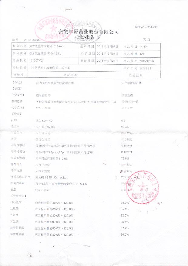 131207M2复方氨基酸注射液1