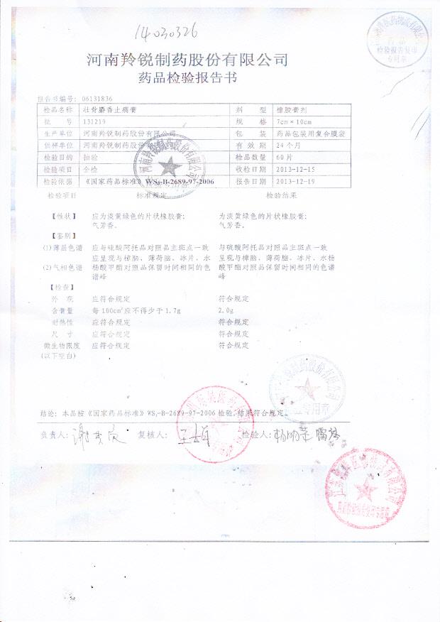 131219壮骨麝香止痛膏