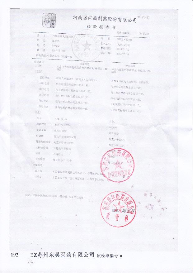 140142六味地黄丸