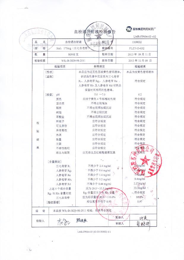 1309032血栓通注射液
