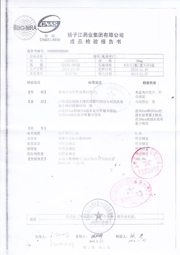 13103011氟康唑片