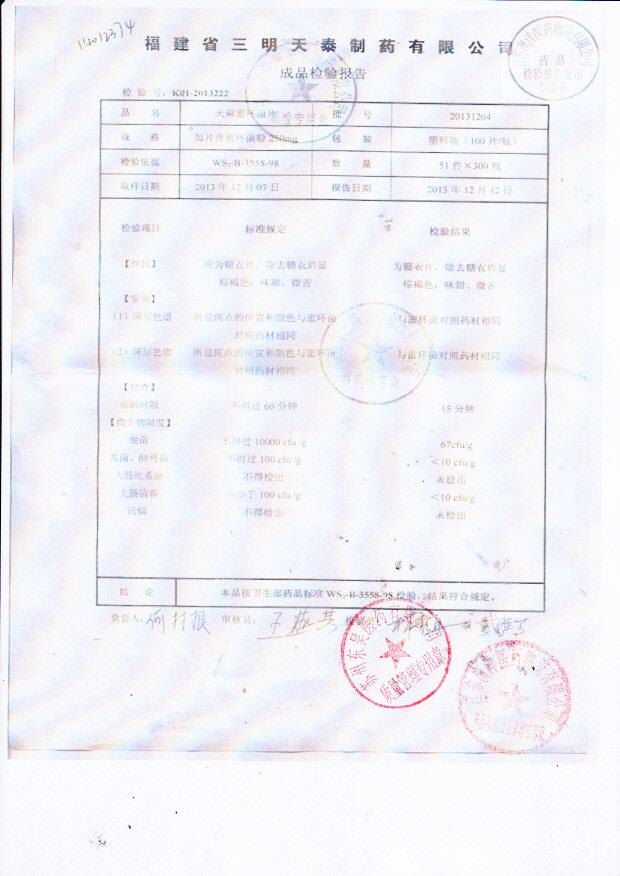 20131204天麻蜜环菌片