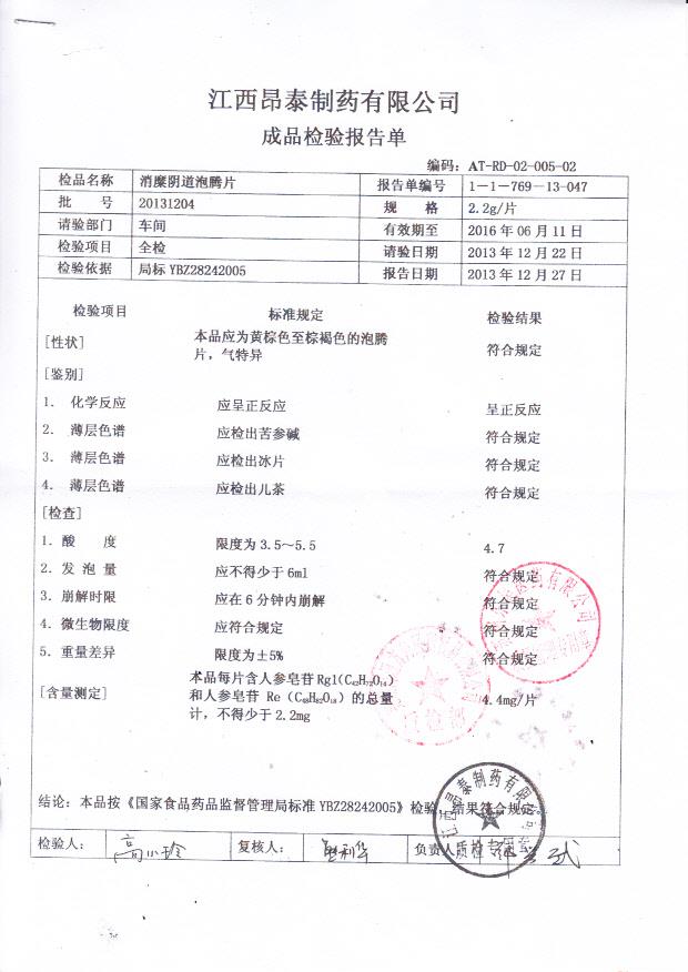 20131204消糜阴道泡腾片