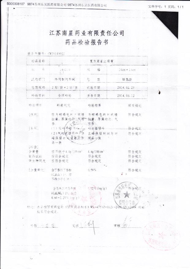 140210复方南星止痛膏