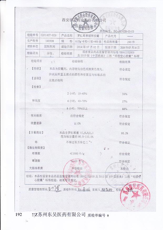 140508罗红霉素缓释胶囊.