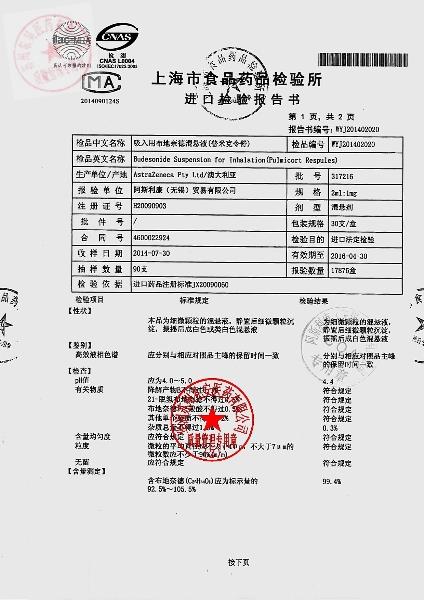 317216吸入用布地奈德混悬液2