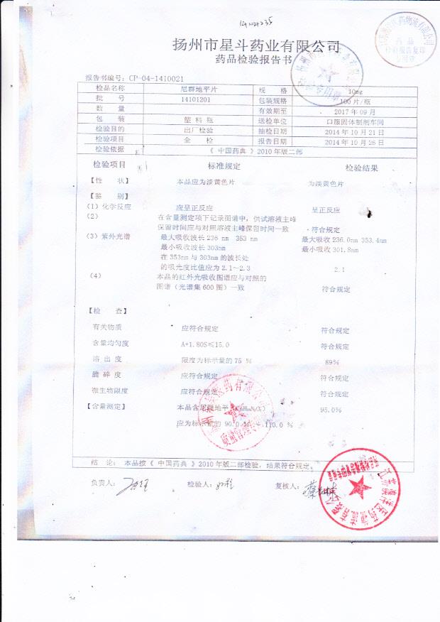 14101201尼群地平片