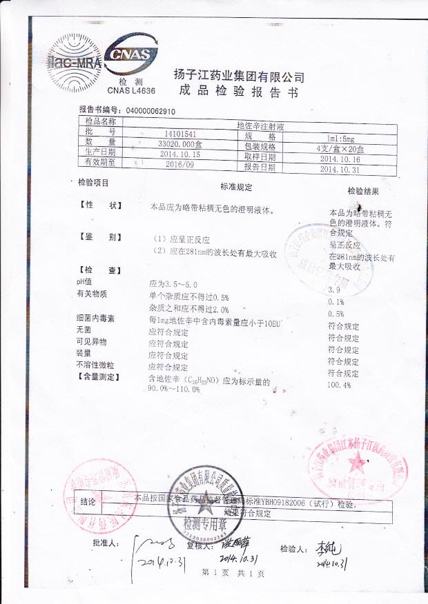 14101541地佐辛注射液