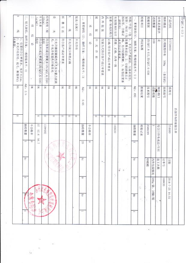 长庚堂医用脱脂纱布 500g 1