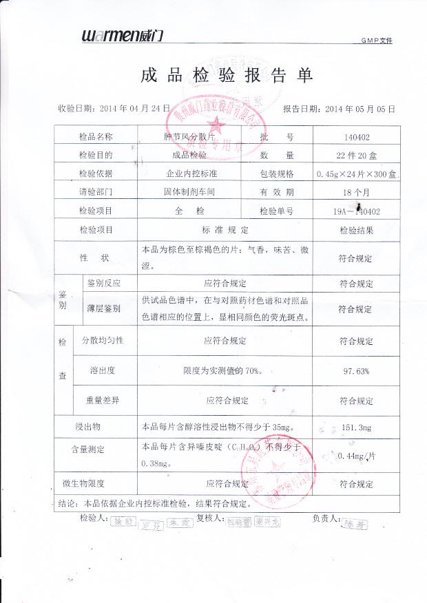 140402肿节风分散片