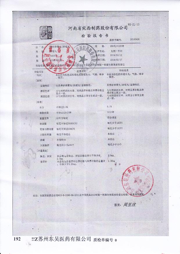 140201香砂养胃丸