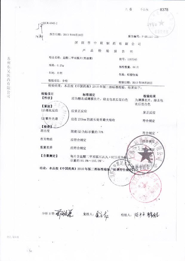 1307345盐酸二甲双胍片