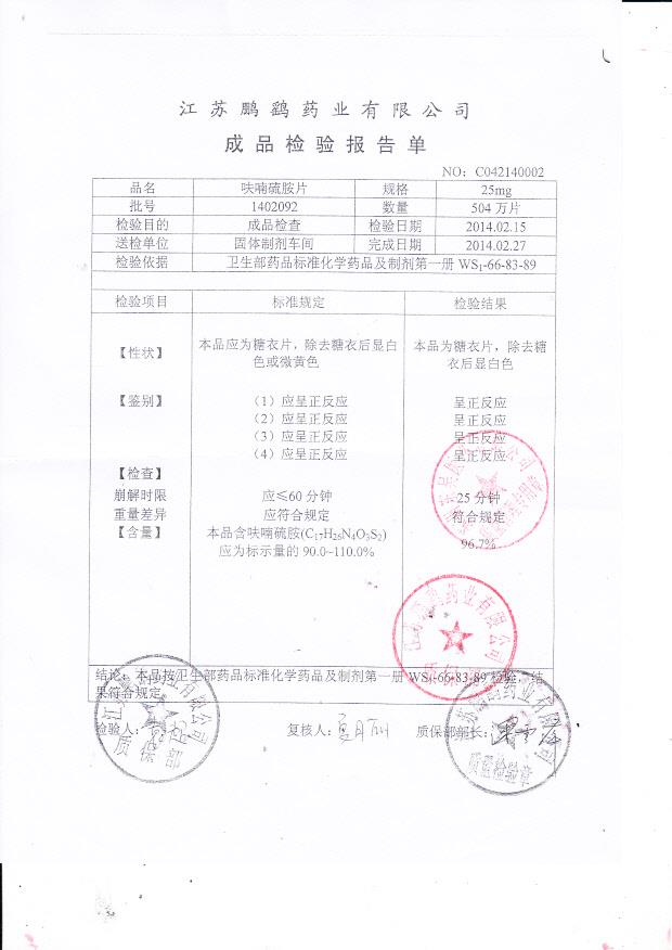 1402092呋喃硫胺片