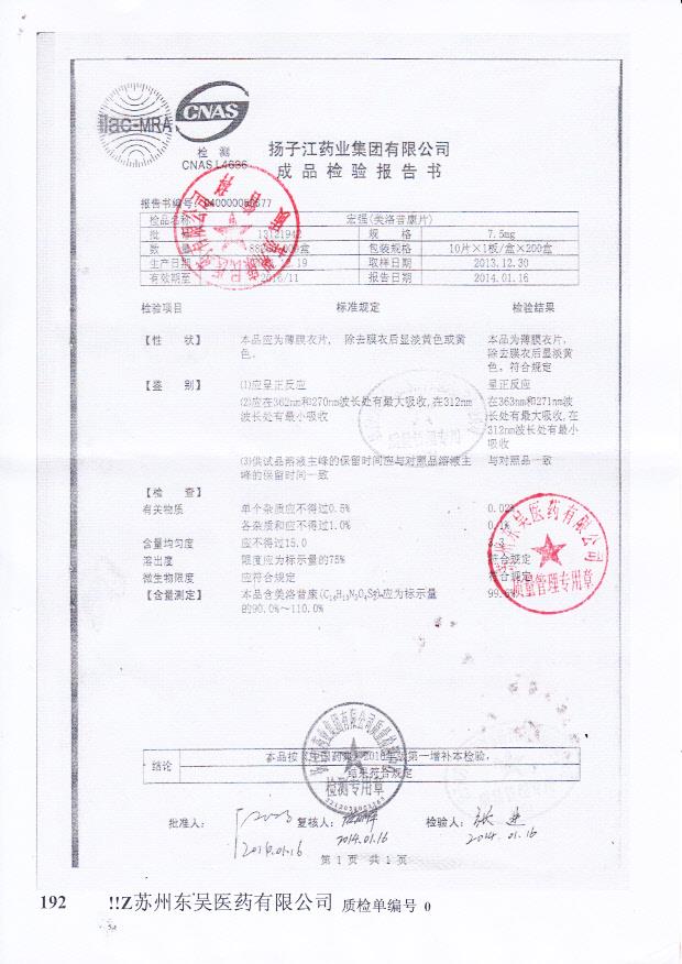 13121942美洛昔康片