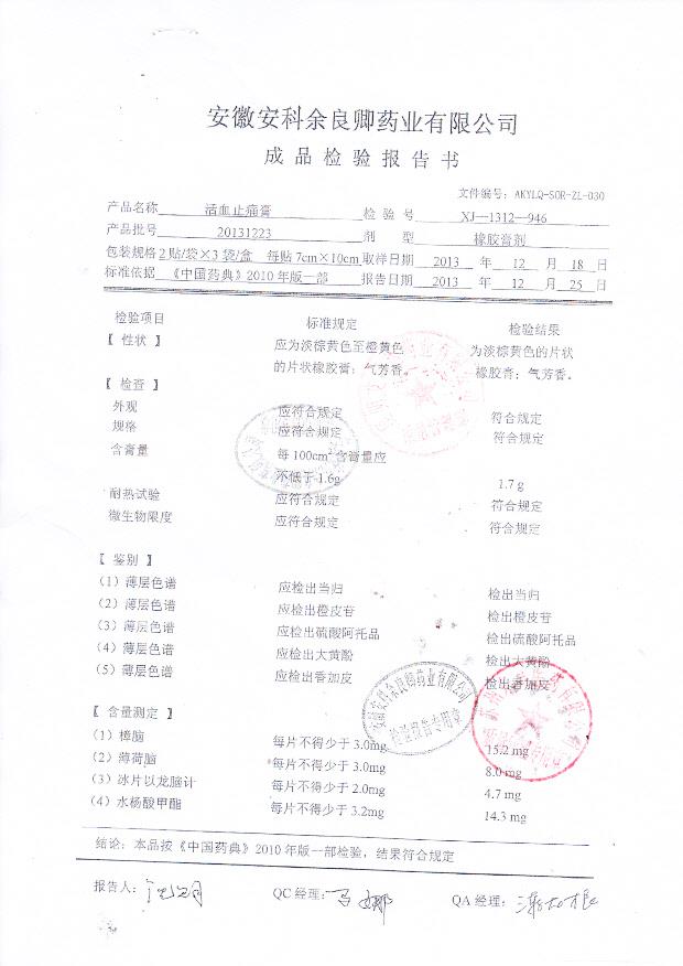 20131223活血止痛膏