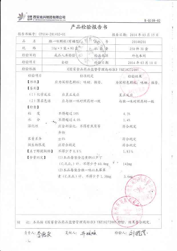 20140201独一味颗粒