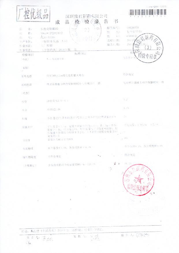 A20140206头孢克肟颗粒