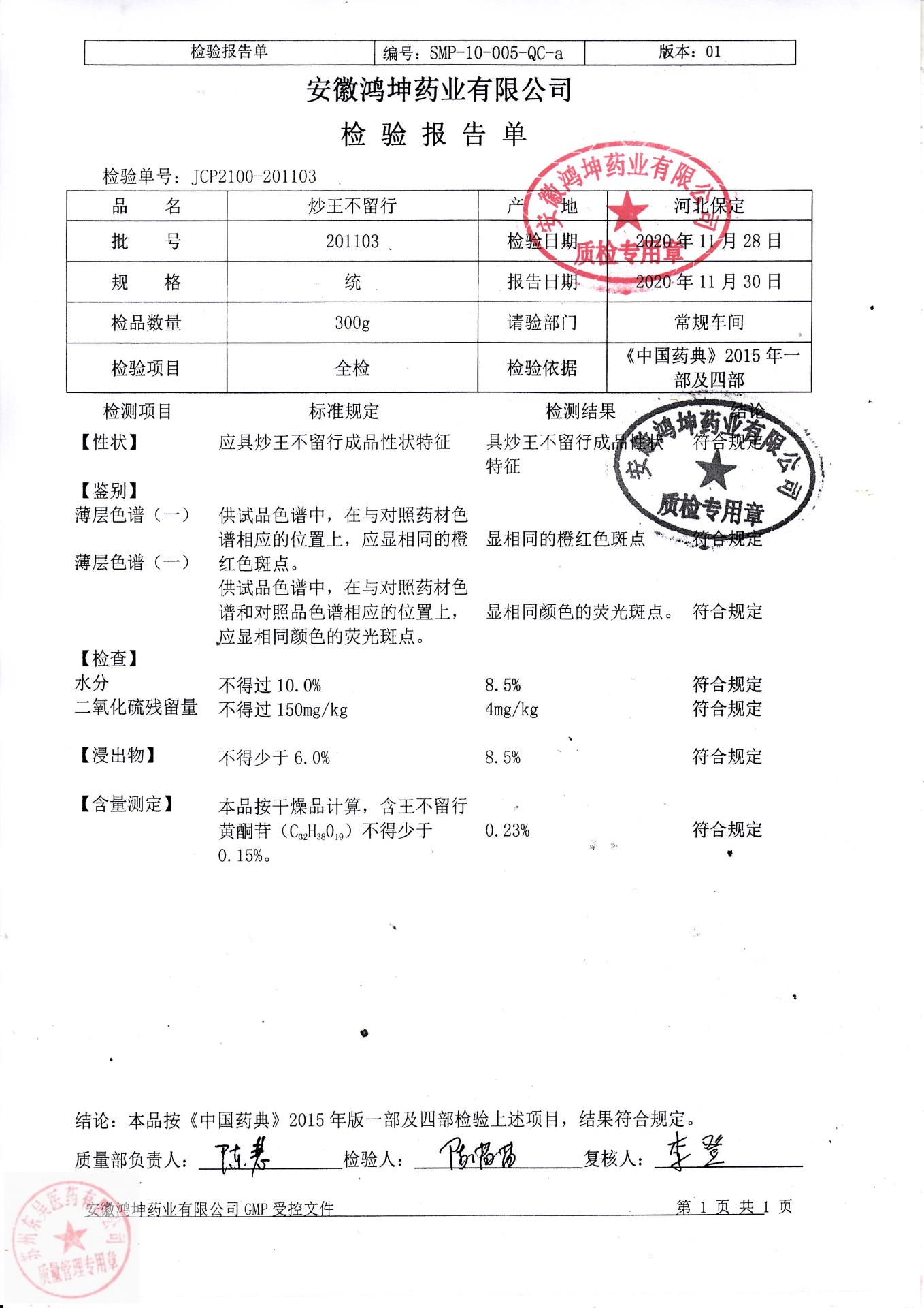 201103炒王不留行