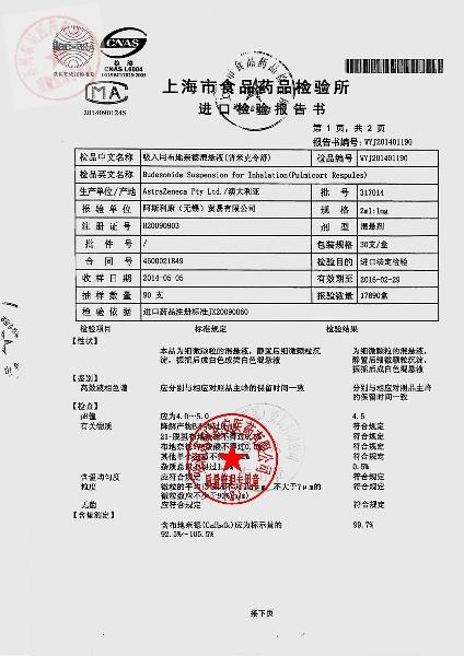 317014吸入用布地奈德混悬液2