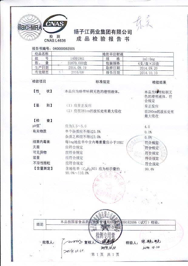 14091941地佐辛注射液