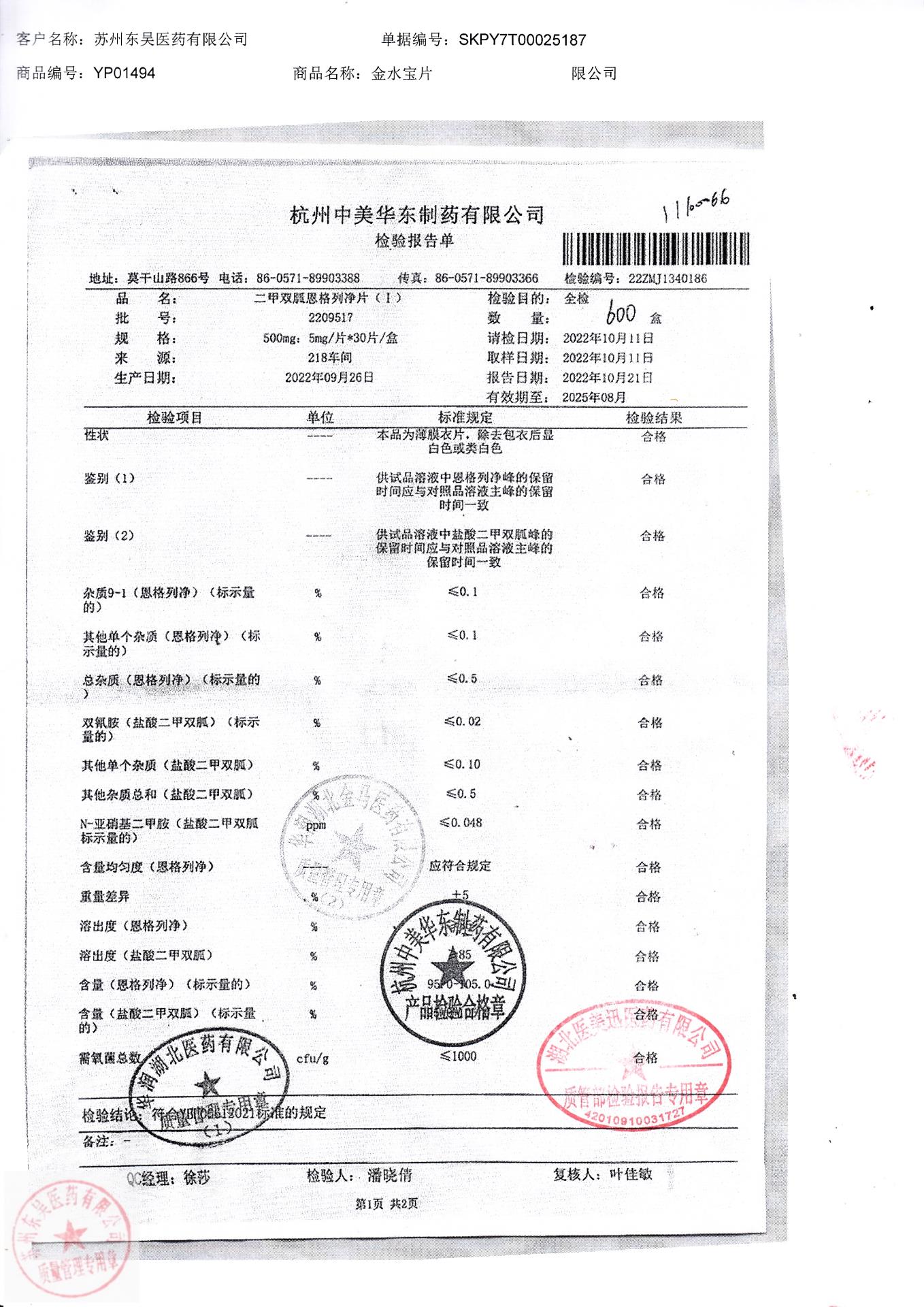 2209517二甲双胍恩格列净片1